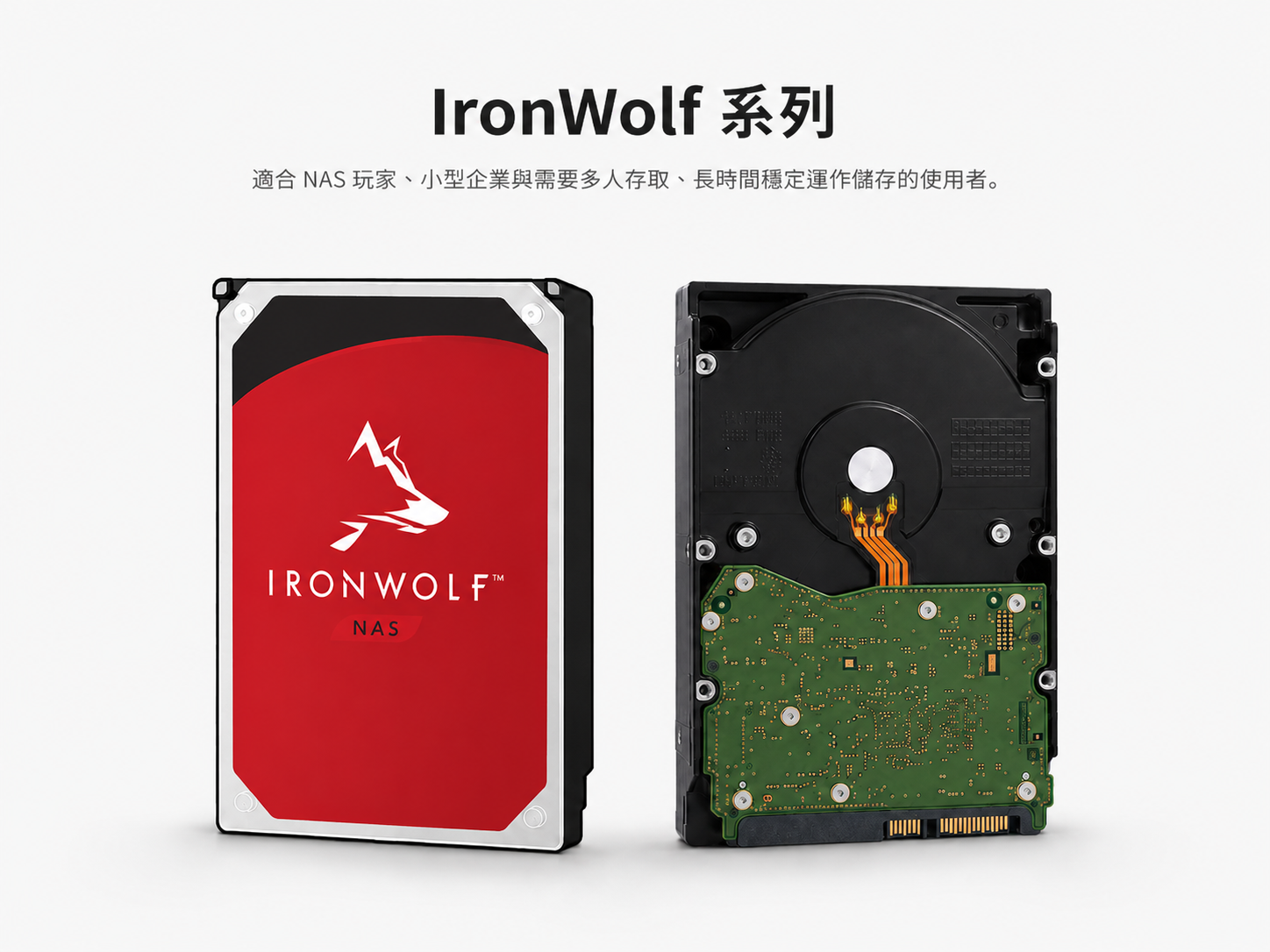 Seagate IronWolf 系列產品圖